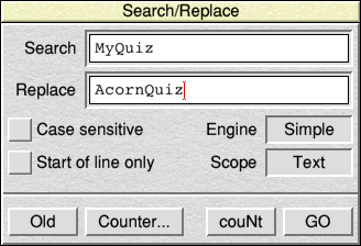 Replacing MyQuiz with AcornQuiz