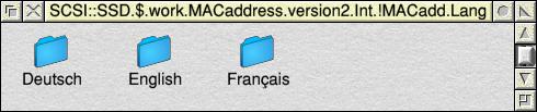 Macadd language directory structure